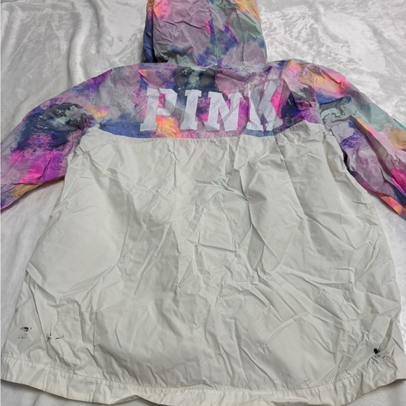 Rare PINK WaterColor Anorak WindBreaker Jacket - Picture 11 of 12